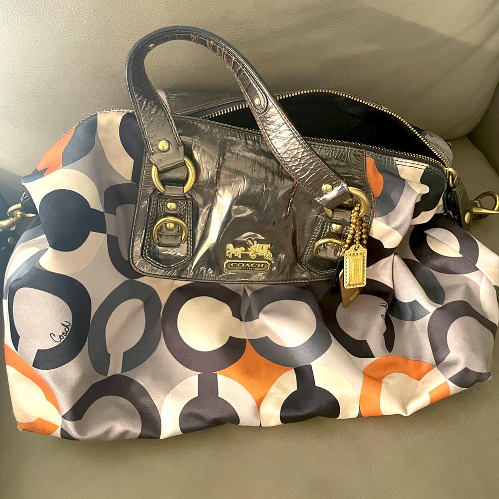 Coach large hand bag